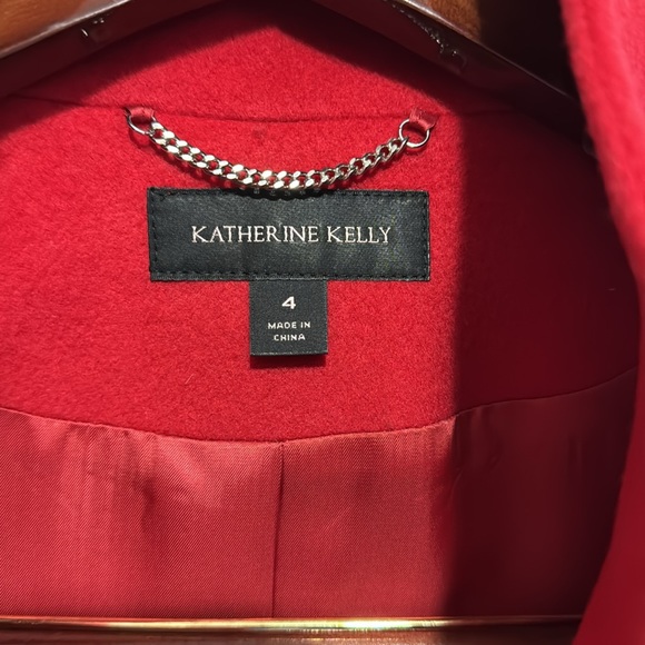 NWT. Catherine Kelly 100% wool red coat - Picture 3 of 7